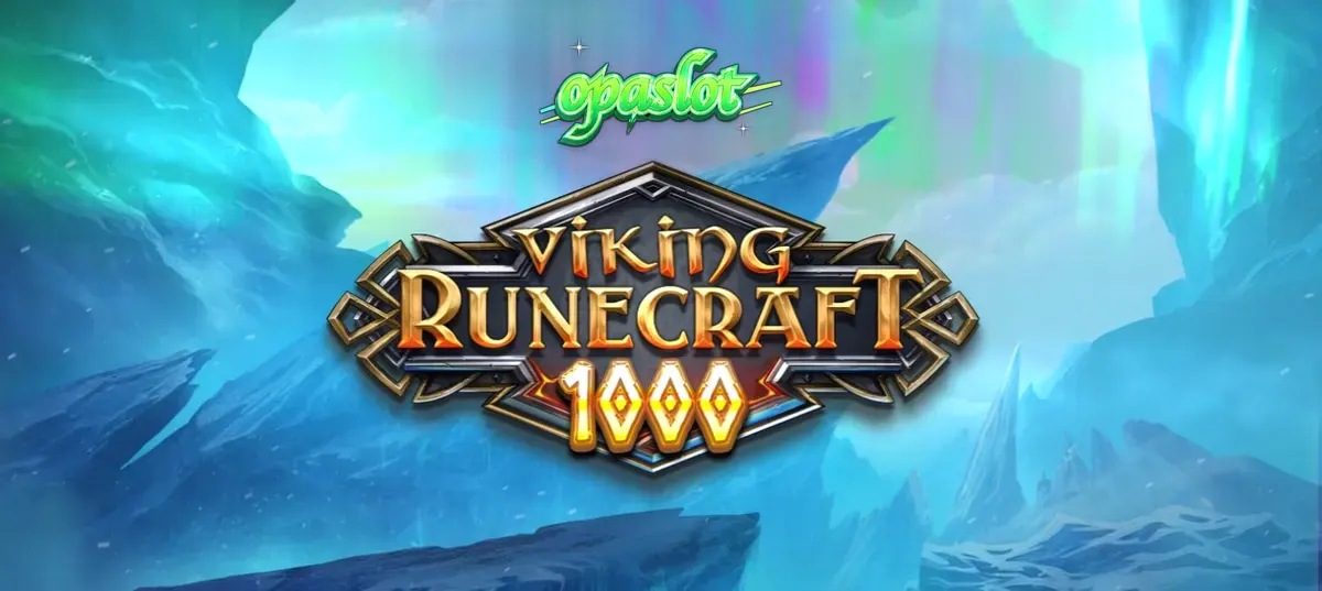 Viking Runecraft 1000 slot grid dengan simbol dewa dan rune bercahaya